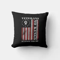 Military Veterans Protest Flag Patriotic Freedom Throw Pillow