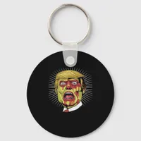 Trumpkin Retro Halloween   Keychain