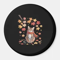 Leaf Fall Tree Hello Autumn Thanksgiving It’s Fall Magnet