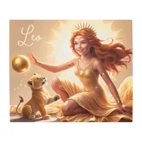 Leo The Lion | Cute Goddess Metal Print