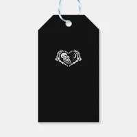 Skeletons Heart  Hands Gift Tags