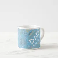 Best Ever Dad Word Cloud Blue ID263 Espresso Cup