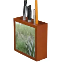 Beach Fence and Grass Desktop Organizer