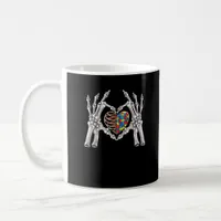Autism Skull Hand Puzzle Piece Heart Creative Coffee Mug
