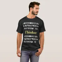 Thinker Statement with Elegant Typography T-Shirt