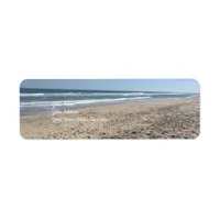 Beach Coastal Ocean Return Address Label