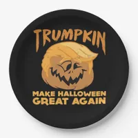 Trumpkin Make Halloween Great Again Halloween Desi Paper Plates