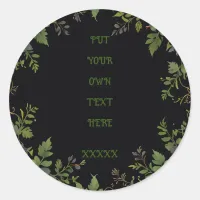 Round personalized classic round sticker