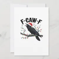 F-Caw-F Essential Creative Casual Holiday Card