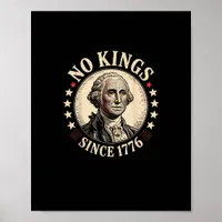 No Kings In America 1776 Freedom Retro Classic Poster