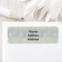 Meadow of Love Autumn Wedding Return Address Label