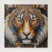 Boho Tiger Mandala Jigsaw Puzzle