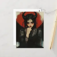 Dark Angel Devil Postcard