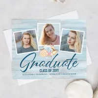 Budget Modern 3 Photo Beach Graduate Announcement