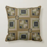 Black Gold Retro Art Deco Glam Cushion