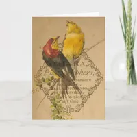 Pretty Vintage Birds Card