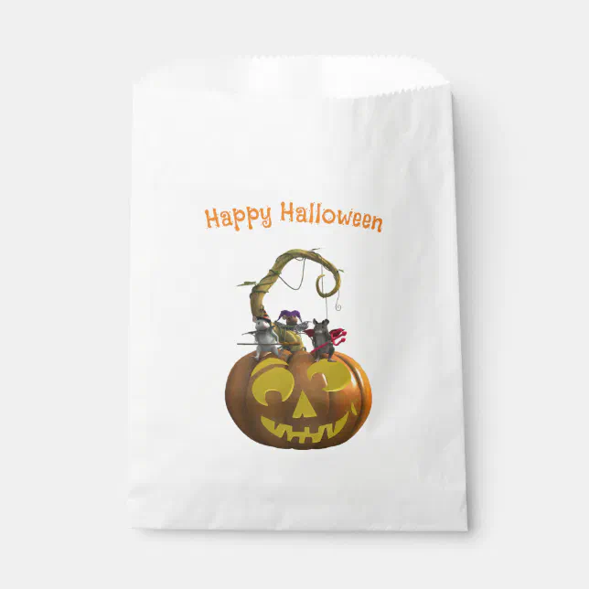 Cute Halloween Mouse Trio Favor Bag