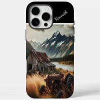 Tractor In The Mountains iPhone 16 Pro Max Case