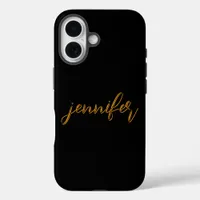 Customizable Black iPhone 16 Case