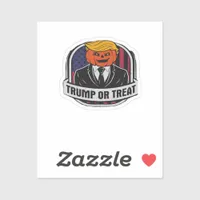 Trumpkin Or Treat Halloween - Political Costume Cl Sticker