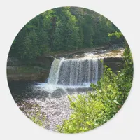 Upper Tahquamenon Falls State Park, MI Classic Round Sticker