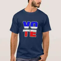 VOTE Red, White and Blue Textology Shirt