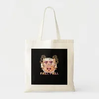 It’s Fall Y’all Pumpkin Halloween Cat Autumn Tote Bag