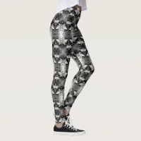 Cute Colorful Gold Bee  Leggings