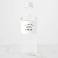 All About That Baste Funny Retro Style Water Bottle Label