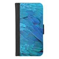 I'm blue - Macaw feathers iPhone 8/7 Wallet Case