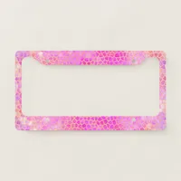 Pink Dinosaur Hide License Plate Frame