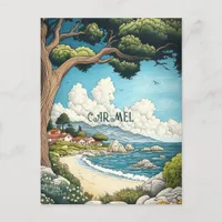 Carmel California Travel Postcard