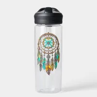 Teal and Brown Dreamcatcher | Sweet Dreams Water Bottle