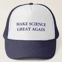 Make Science Great Again Typography Trucker Hat