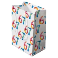 Bright Colors 67 No Meaning Whatsoever White Medium Gift Bag