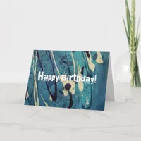 Abstract Painting, Happy Birthday! Card