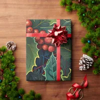 Cute Colorful Festive Christmas holiday wrapping  Wrapping Paper