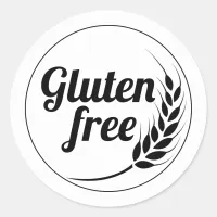 Gluten Free Classic Round Sticker