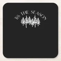 Tis The Season Classic Square Paper Coaster