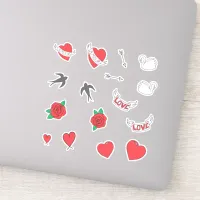 Wedding Retro Love Sticker