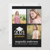 Graduation Photo Collage Class of 2021 Announcement