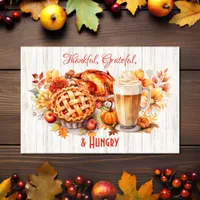 Thankful, Grateful, & Hungry – Fall Placemat