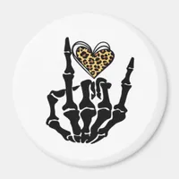 Skeleton Heart Hands Clean Graphic Mood Magnet