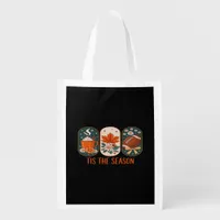 Tis The Season Football Game Day, Fall Autumn Grocery Bag