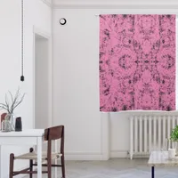 Black Grunge Effect on Pink Background | Blackout Curtains