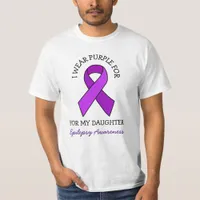 I Wear Purple for my Daughter | Epilepsy Awareness T-Shirt