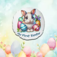 My First Easter for Boys | Round Pillow