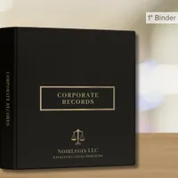 Corporate Record Book Binder | Black