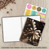 Coffee Inspired Mocha and Cream Journal Planner