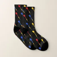 Darts Player Patterned Darts Themed Socks